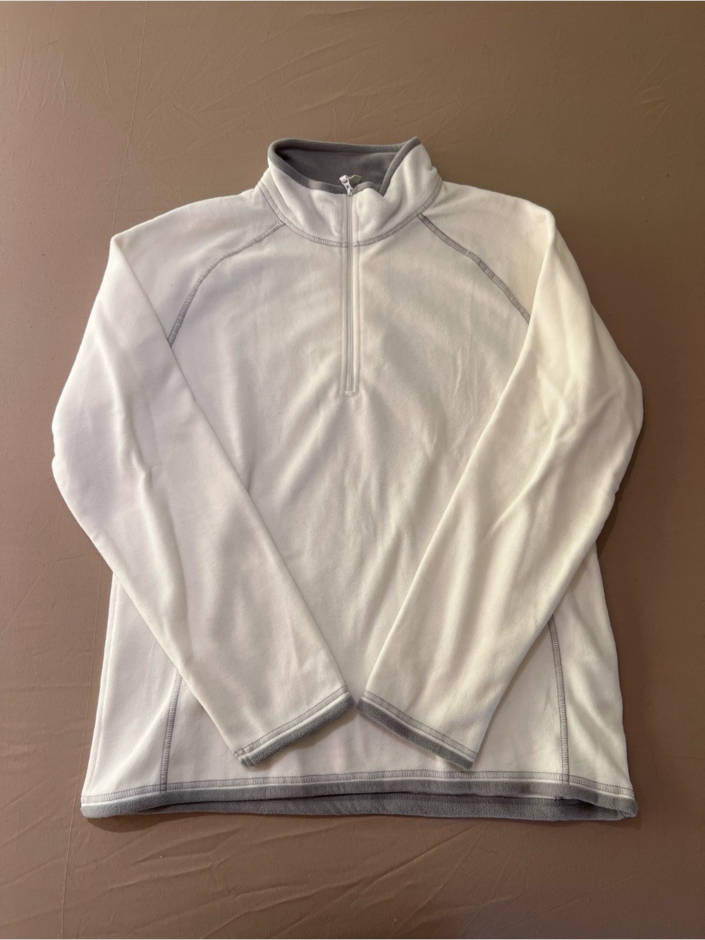 MEC Women's White Half-Zip Pullover Fleece